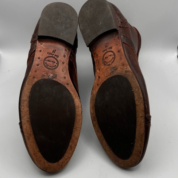 **RARE** VINTAGE MASSIMO DUTTI ALL LEATHER LACE UP ANKLE BOOTS - Picture 10 of 14